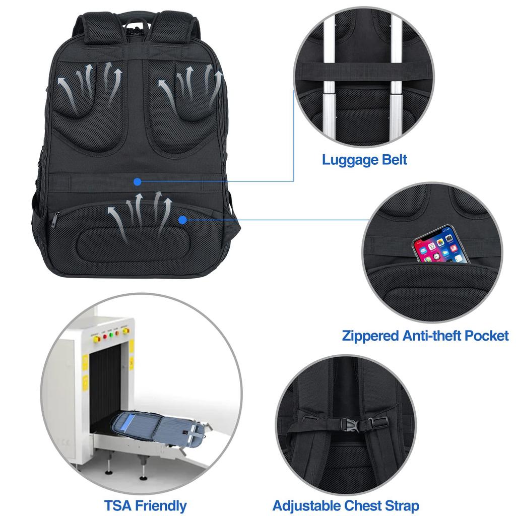 Computer Backpack Large Capacity Multi-Function Usb Backpack Business Laptop Travel Computer Bag Male