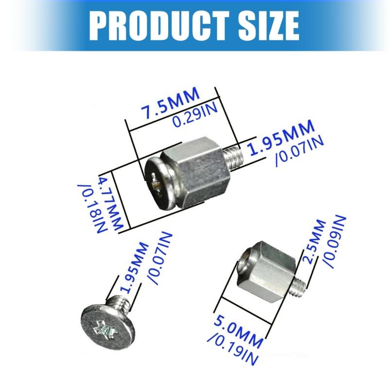 Винт для твердотельного накопителя M.2 2 комплекта/18 шт. Прочный аппаратный инструмент, включая антивибрационную клипсу, крепежные винты для материнской платы