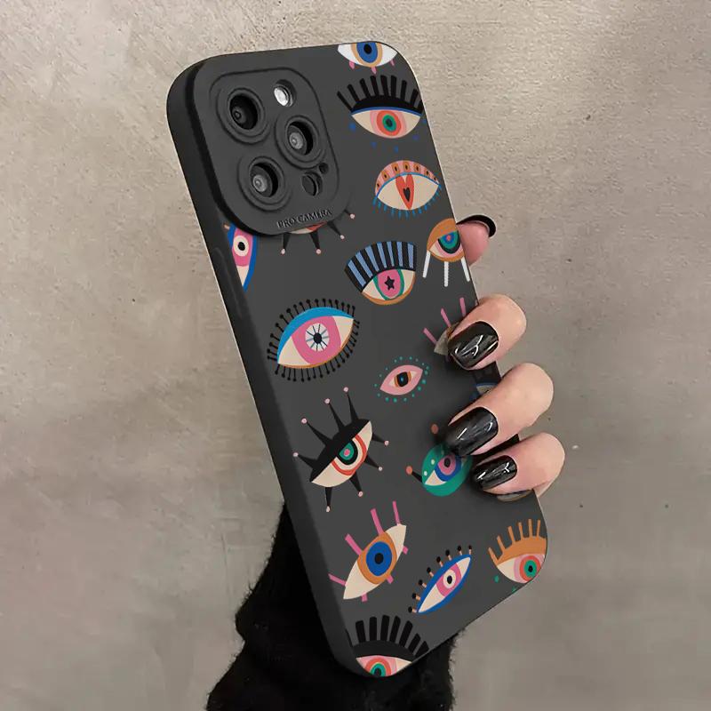 Case Cover for Samsung Galaxy S25 S24 S22 Ultra S23 FE S21 Plus A55 A54 A34 A35 A52 A53 A14 A13 A15 A32 A16 Colorful Eyes Cases