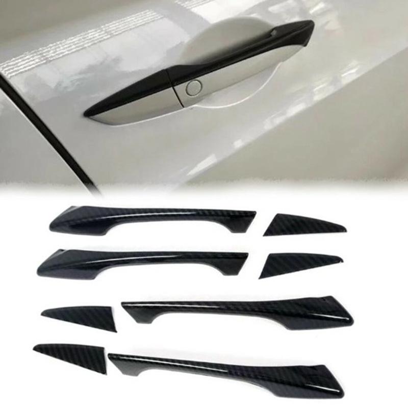 Накладка на наружную дверную ручку с рисунком из углеродного волокна для Acura TLX 2015-2020