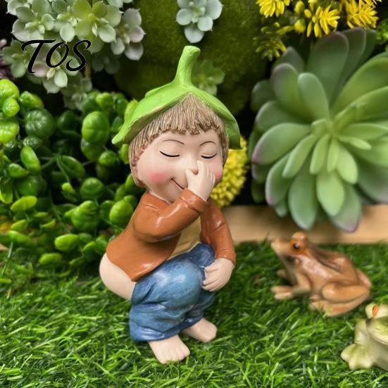 Живая Декорация Двора, Статуэтка Мальчика, Какающего из Смолы, Забавная Фигурка Писающего Ребенка, Прочная Поделка, Юмористическая Скульптура для Сада, Дома, Настольная Статуэтка