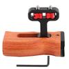 Universal Camera Video Cage Side Wooden Handle Grip with Cold Shoe Mount 14in Screw Hole
