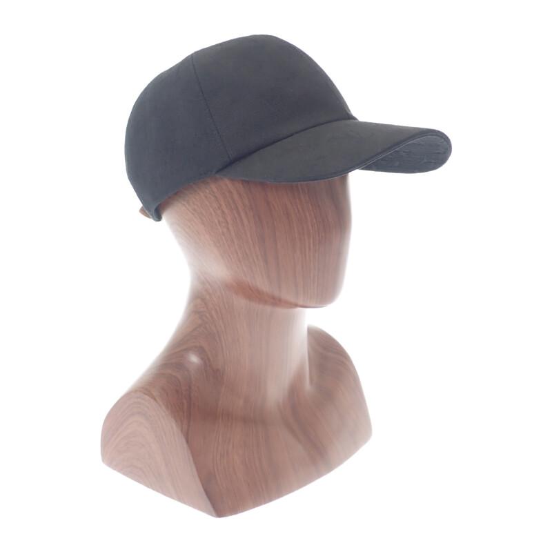 LOUIS VUITTON  M76585 cap black cotton/leather mens