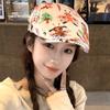 Японская милая граффити передняя шляпа девочка личность ретро ребенок веселая смешная короткополая шляпа художника универсальный берет