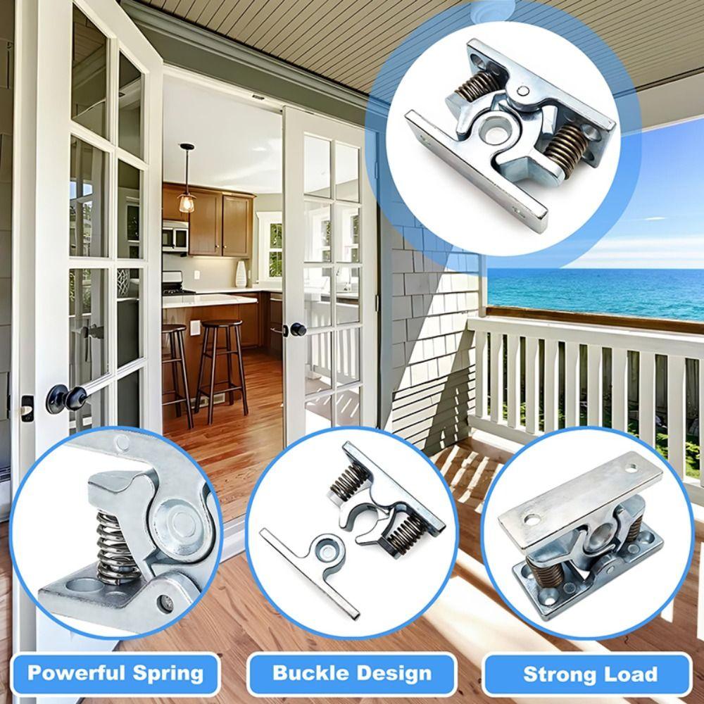 Universal Spring Loaded Door Lock Stainless Steel Double Roller Catch Camper