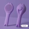 New Self-Cleaning Hairbrush for Cats and Dogs Stainless Steel Plastic Needle Comb with Hair Pulling Knot Feature Pet Supplies