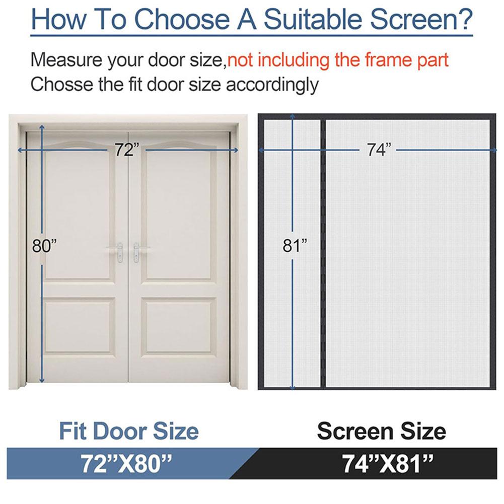 Магнитная сетчатая дверь из прочного стекловолокна, подходящая для домашних животных, сетчатая занавеска для гостиной