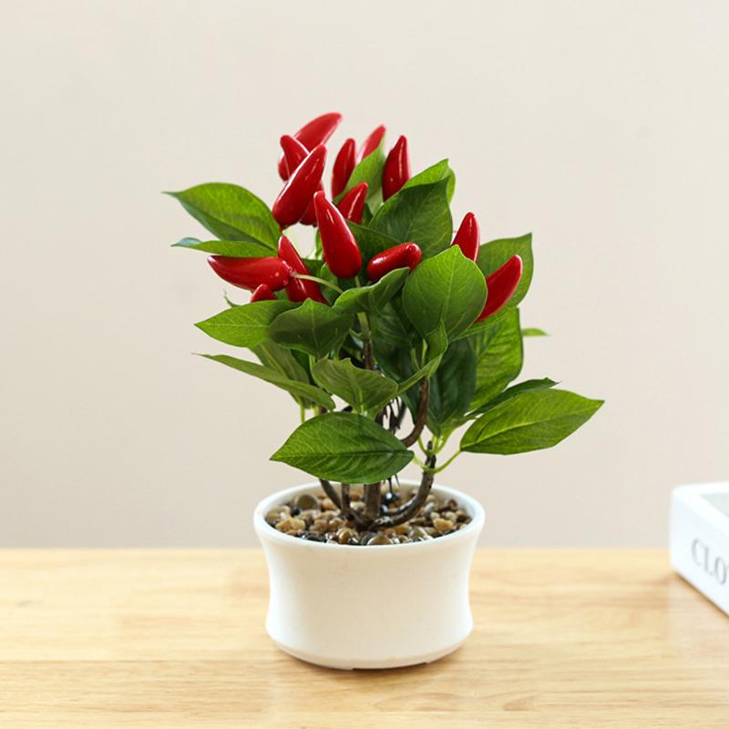 Искусственные имитированные фрукты, бонсай, украшения, красочные искусственные горшечные растения для дома, гостиной