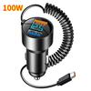 100W Car Charger With Type C Cable USB 12V Super Fast Charging Vehicle Adapter 2 In 1 For IPhone VIVO OPPO