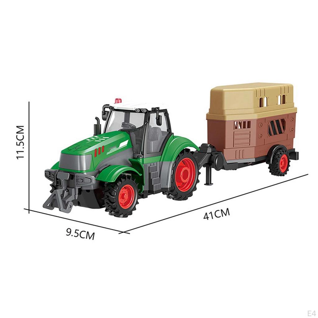 - Игрушки-тракторы, Строительные грузовики, развивающие игрушки для фермеров с фрикционным приводом для мальчиков,
