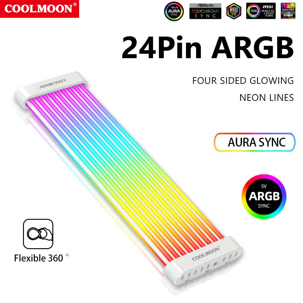 5V ARGB RGB светодиодная лента PSU кабели C200EX C260EX синхронные кабели ПК 3PIN X 2+4PIN PSU RGB удлинители кабеля для разъема материнской платы
