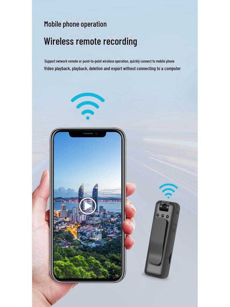 Ультра HD нательная камера-ручка для охраны правопорядка и спортивных съемок