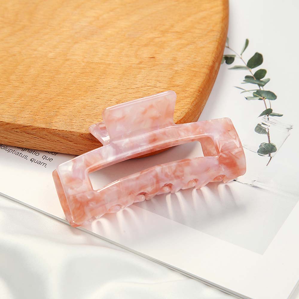 Retro Wild Leopard Women Acrylic Bath Clips Hair Claws Crab Clips Hairdress