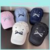Butterfly Bow Baseball Cap For Women With Wide Brim Sunshade And Breathable Cotton For Summer Style