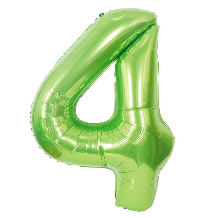 Hot Selling 40 Inch Aluminum Film Balloons Gold Silver Number Balloon for Wedding Party Birthday Decoration