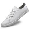 Fashion Genuine Leather White Men's Shoes 2024 New Designer White Shoes Comfy Walking Shoes Lace-up Business Outdoor Zapatos Para Hombre