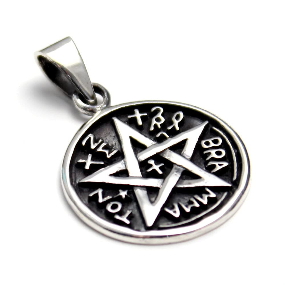 Pentagram Tetragrammaton Star Star Pendant Pendant Top Silver