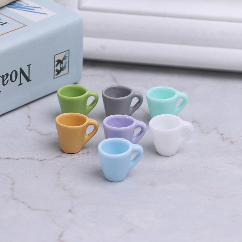 10Pc 1:12 Dollhouse Miniature Mug Water Cup Model Kitchen Accessories Toys