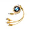 Car Interior 3 In 1 Fast Charger USB Data Cable Accessory For BMW E46 E60 E64 F10 F20 F30 F06 F12 F13 E90 E92 E93 F80 F82 F87 M1