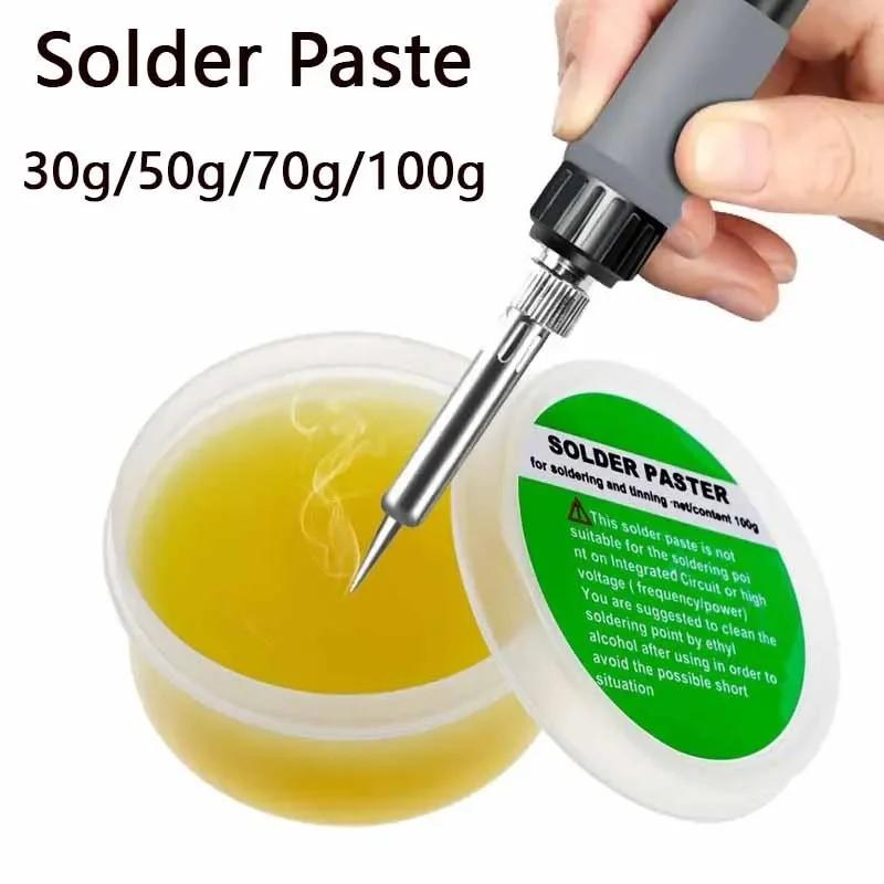Профессиональная паяльная паста для сварки 1 шт. 30 г/50 г/70 г/100 г. Сварочный флюс 183 градуса, среднетемпературный флюс, канифоль без отмывки