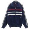 Adidas 70-е Западногерманская бирка Винтажная спортивная куртка O Темно-синий Джерси Descente Мужская Б/У