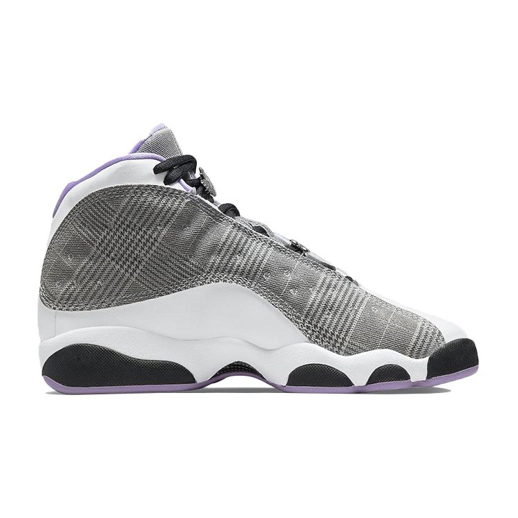 Детские кроссовки Air Jordan 13 Retro GS Houndstooth Серый Белый Черный DN3938-015