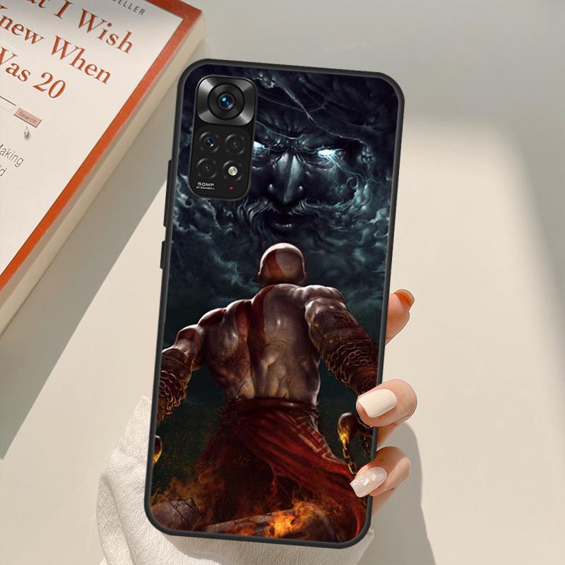 Чехол Kratos God of War для Xiaomi Redmi Note 11 Pro 8 9 11S 10S 9S Note 10 Pro Чехол для Redmi 10 10C 9A 9C