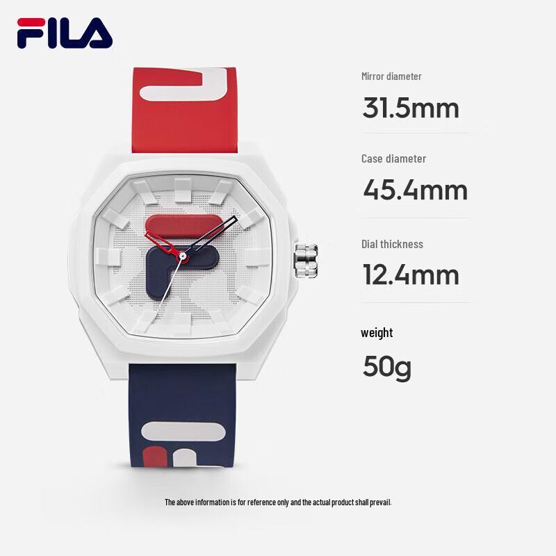 Fila Крупные квадратные кварцевые часы