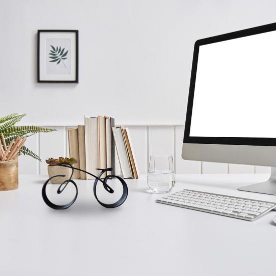 Wire Framed Bicycle Sculpture Minimalistic Simple Style Fine Workmanship Home Decoration Bike Silhouette Ornament