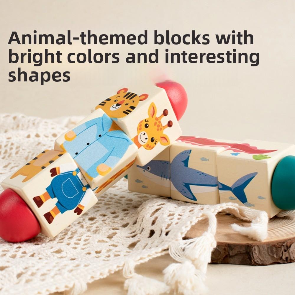 Educational Toy Animal Spin Puzzle Toy for Helps Develop Fine Motor Skills Logical Thinking