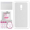 apgo Protective Skin Sticker for the Back Compatible with Meizu 16, Wrap Film, Foil, Vinyl - Pattern Transparent Carbon