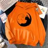 Толстовки с принтом New Moon Cat, унисекс, Harajuku, уличная одежда в стиле хип-хоп, повседневная толстовка для унисекс и женщин(Отправка в течение 48 часов)