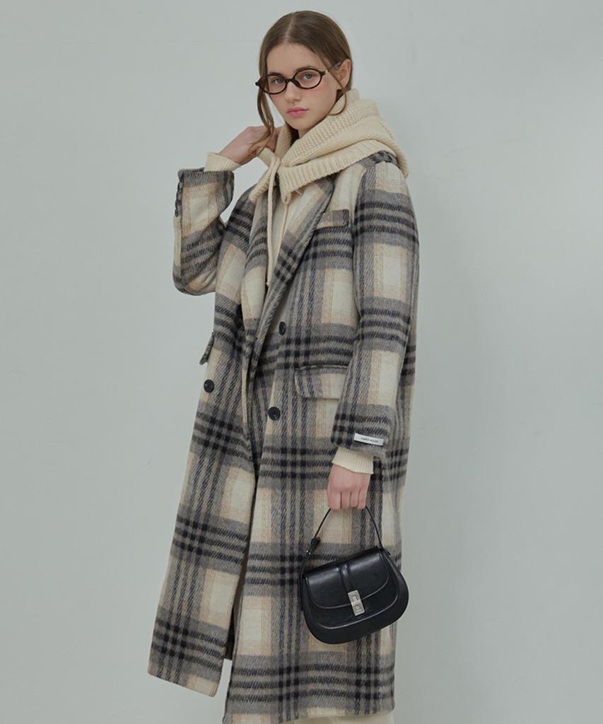 SLOWLOLLI An Check Handmade Coat - Check