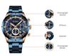 CURREN 8355 Мужские многофункциональные водонепроницаемые часы с функцией даты