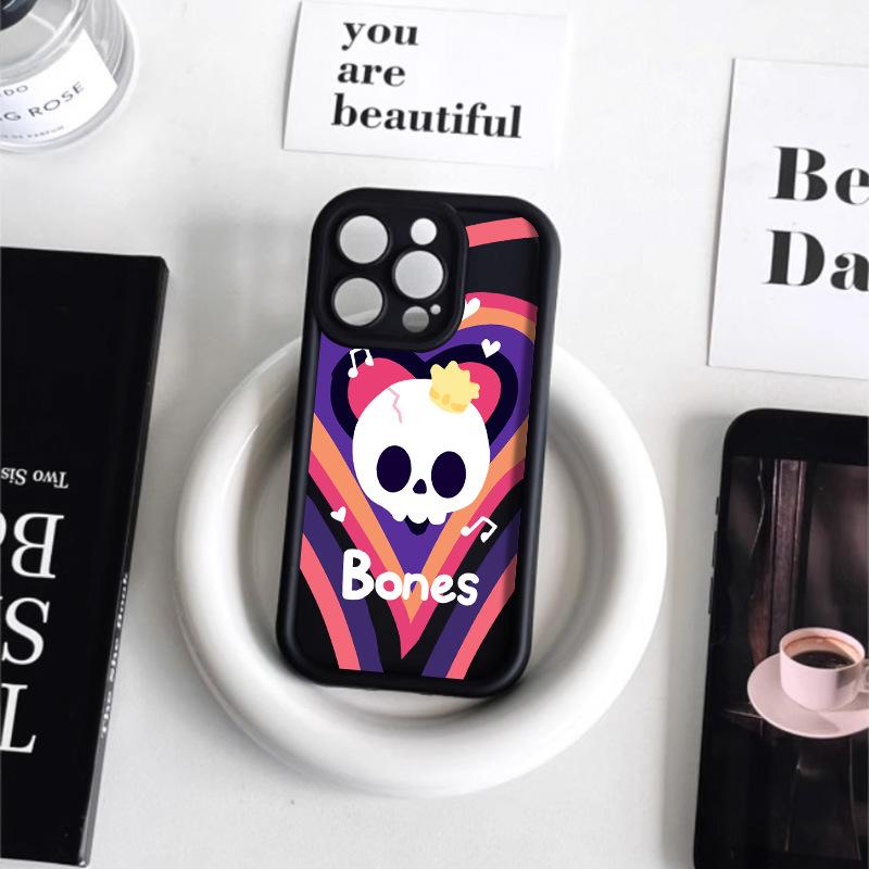 Хэллоуинский скелет Чехол для iPhone 17 Pro Max, 14, 13 Pro, Матовый 12/15 Премиум