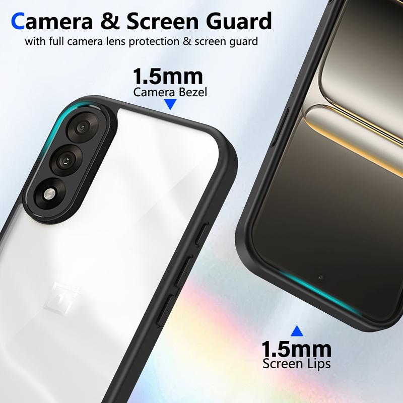 Прозрачный силиконовый чехол для OnePlus Nord 5 4 One Plus Nord5 Nord 4 PC Задняя крышка TPU Бампер Противоударные Прозрачные Чехлы для Телефона