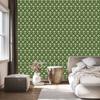 Christmas Damask Olive and Lime Wallpaper 50x1000