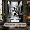 Personalized Wall Tapestry,SC Freiburg FC Custom Text, Soft Fabric Wall Art For Indoor Decoration