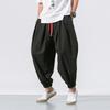 Summer New Men's Bloomers Loose Cotton and Linen Leggings Harlan Trousers