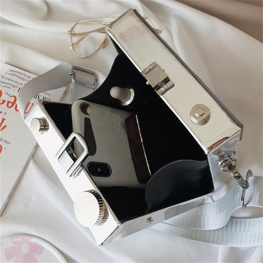 Повседневная модная индивидуальная креативная сумка через плечо с широким ремнем для фотоаппарата, маленькая квадратная сумка, простая модная сумка через плечо на одно плечо