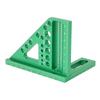 3D Многоугольная измерительная линейка Зеленая метрическая шкала Многофункциональный столярный угольник с