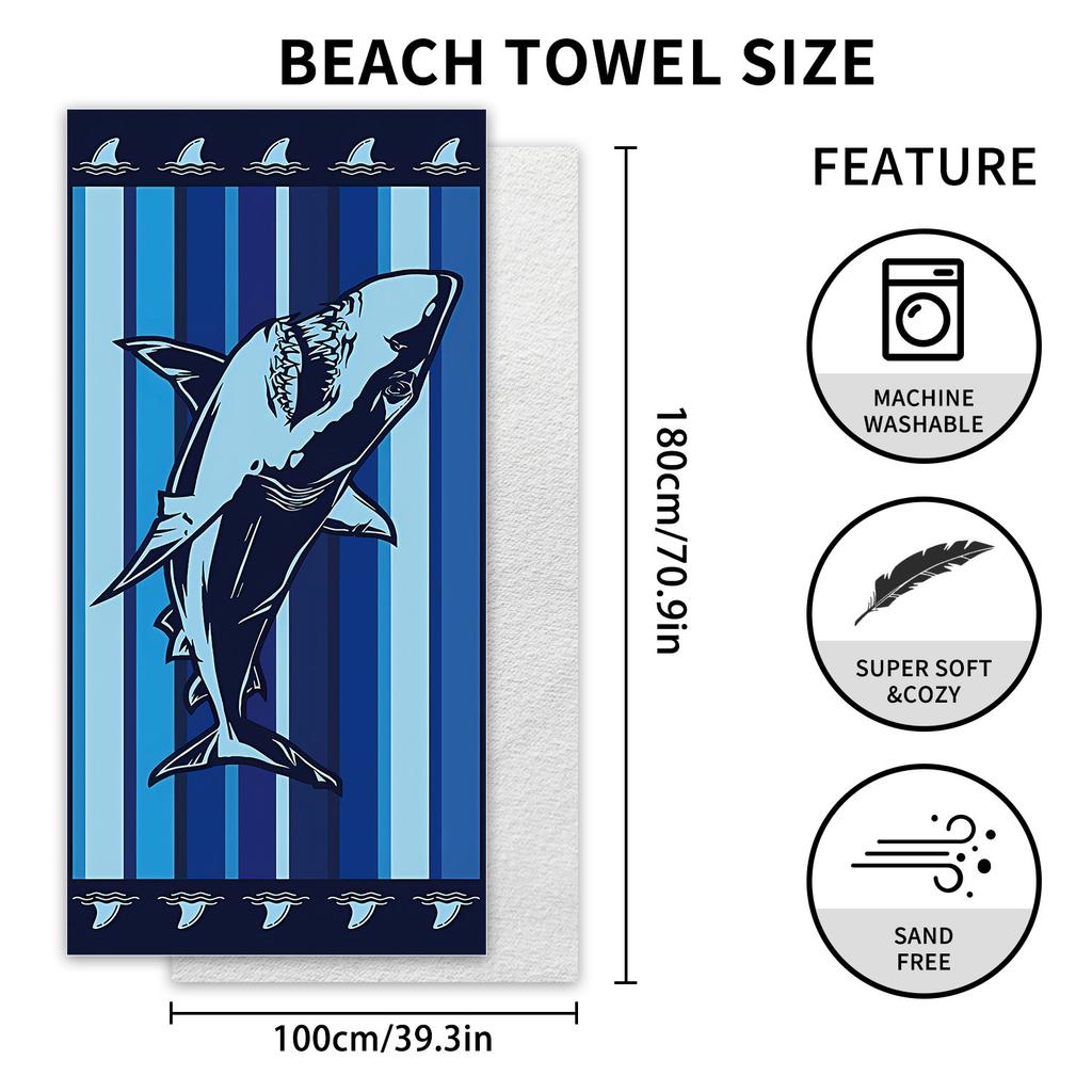 New, double-sided velvet beach towel quick-drying sports towel printed bath towel