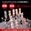 MIMIA Acrylic Figure Display Tiered Platform for and Collections 40cm Stand, Stage, Cosmetics, Watches, (3 Tiers, Wide, Clear)