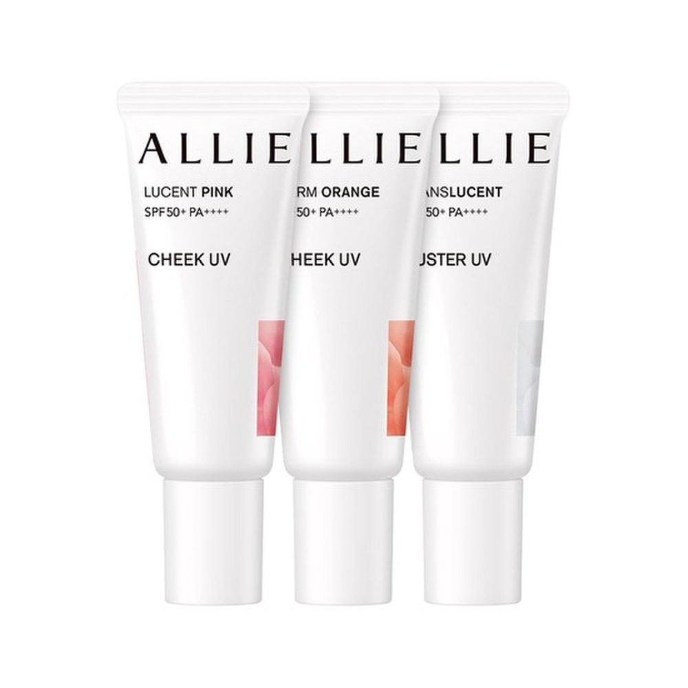 Allie Солнцезащитный крем Beauty Color Cheek, 2 шт., SPF50+PA++++, водостойкие солнцезащитные румяна 15 г