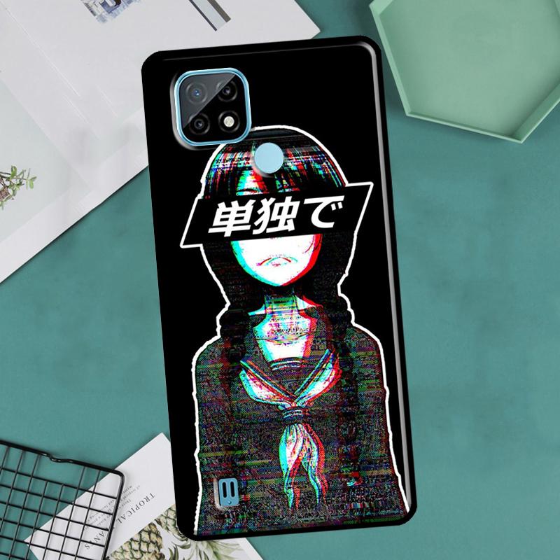 Чехол Sad Girl из японского аниме для OnePlus 10 Pro 9 Pro 8T 9R Nord2 для Realme 9 8 Pro 8i 9i C35 GT Neo 2 3 Master