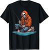 Funny Skeleton Fishing Bass Fisherman Skeleton Halloween Tee Gift Unisex T-Shirt