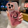 For iPhone 15 14 Plus Glitter Case, Bling Ring Holder TPU Case With Lens Protection For iPhone 15 14 13 12 11 Pro Max
