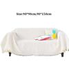 New Nordic Knitted White Sofa Towel Anti-slip with Tassels Throw Blankets Multi-purpose Luxury Bed Sofa Couch