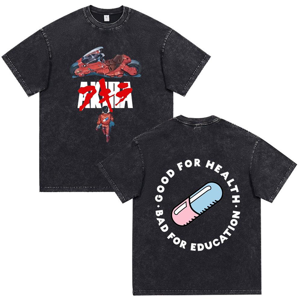Anime Akira Vintage Washed T Shirt 90s Science Fiction Movie