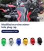 2 шт. M10*1.25 Заглушки для отверстий зеркал Винты Крышка для KAWASAKI Z650 Z 650 Мотоциклетные аксессуары